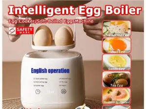 【sg-seller】🔥 Household Mini Egg Cooker - Auto Power-Off, 7 Modes, Breakfast Cooker, 3-Pin Plug