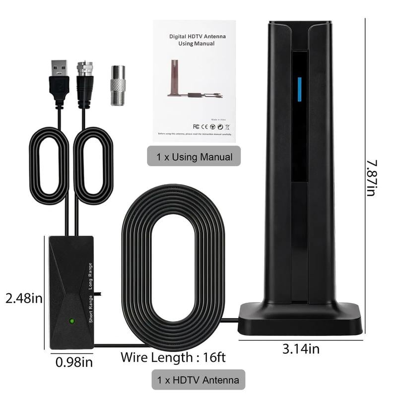 1080P/4K HD digital TV antenna with long-range signal 📡📺